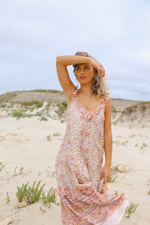 Seaside Slip Maxi Dress - Sunset