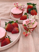 Spring Strawberry Cupcakes