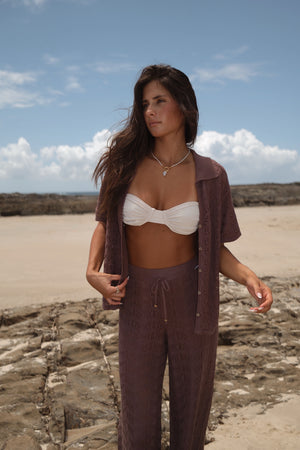 Coven Signature Knit Pants - Chocolate