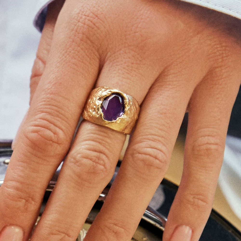 Agapé - Carmen Ring Purple