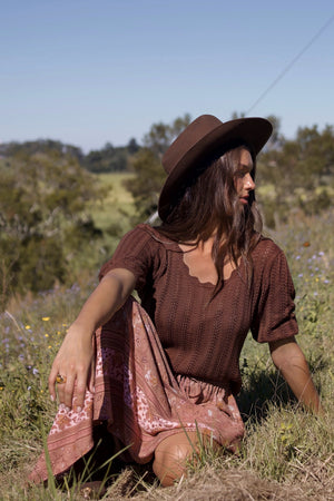 Woodland Knit Top - Brown