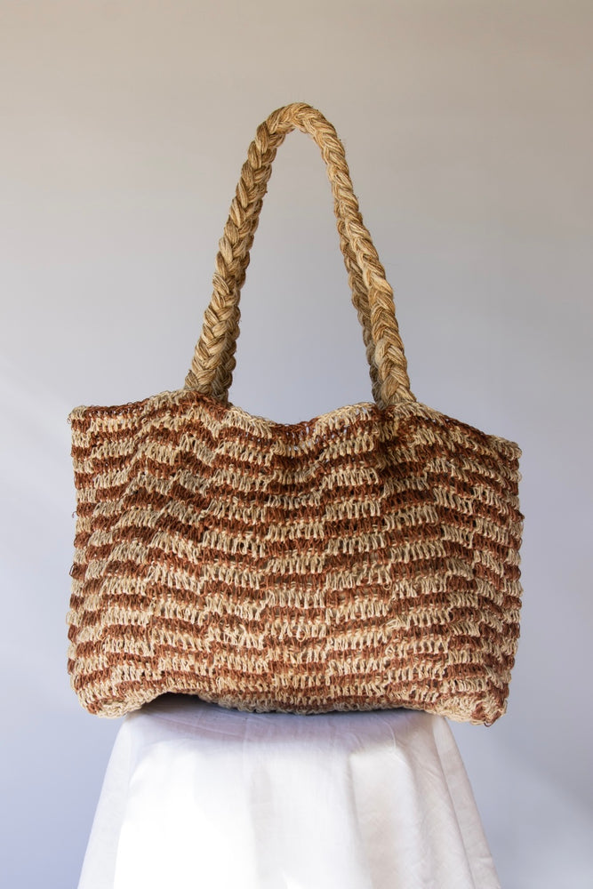 ARTISAN HANDWOVEN TOTE // TULLY CHECK