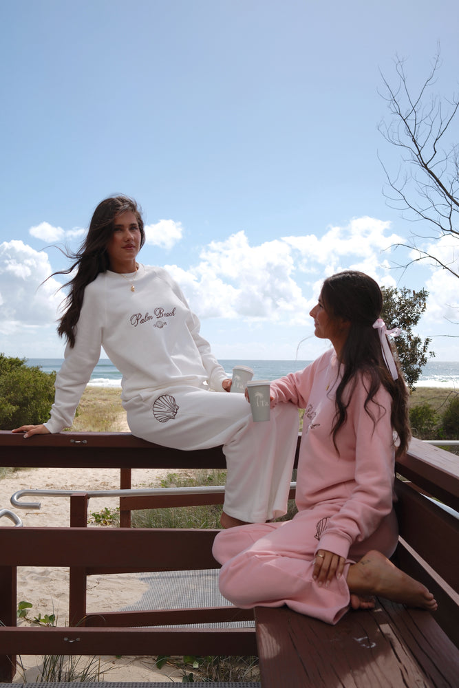 Coven Beach Club Sweater - White