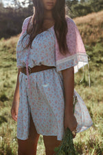 Cottage Mini Dress ~ Periwinkle
