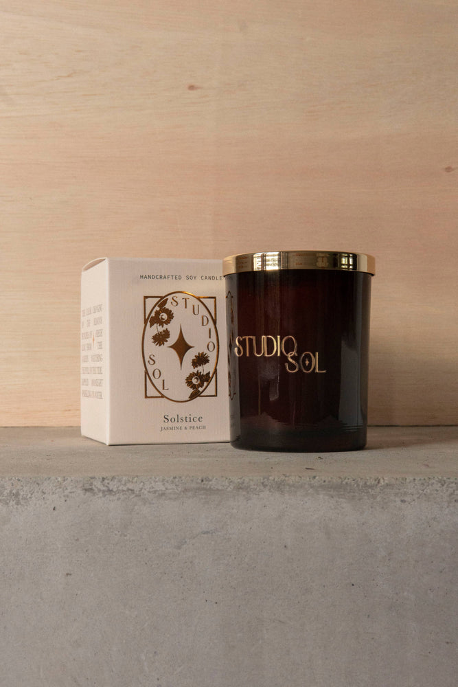 Solstice Soy Candle | Jasmine + Peach