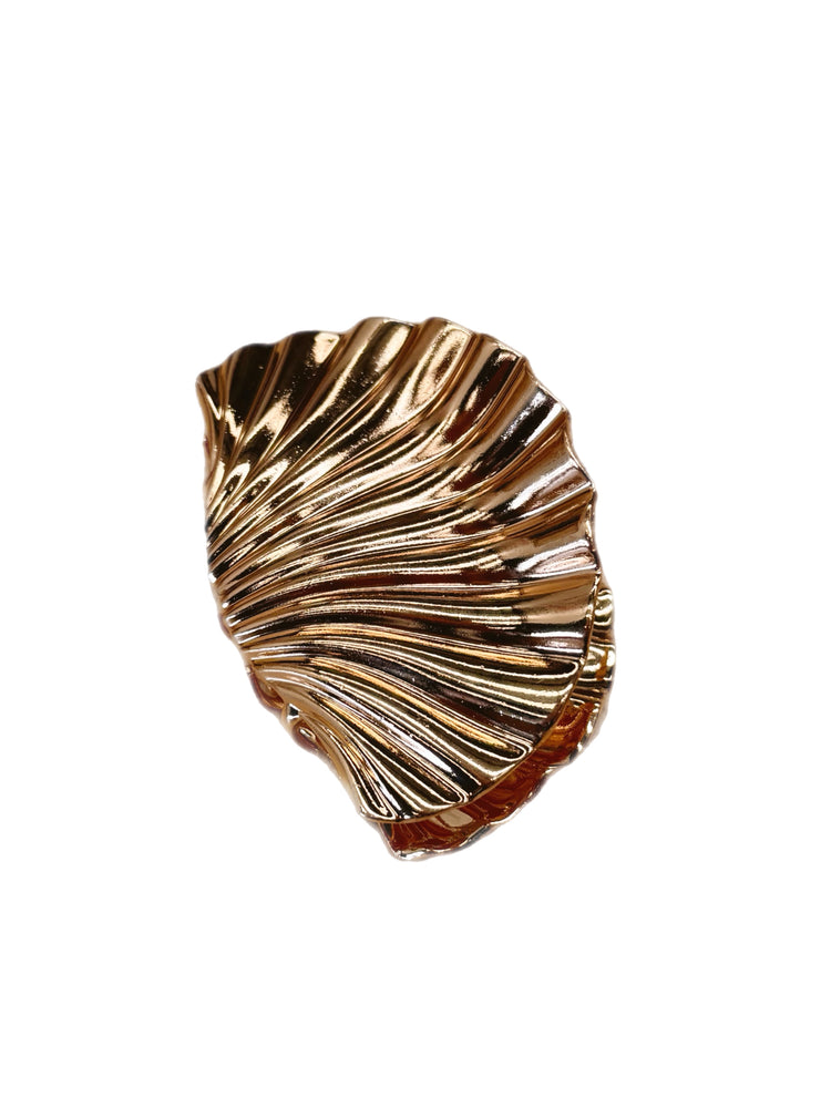 GOLD CLAM CLAW HAIR CLIP