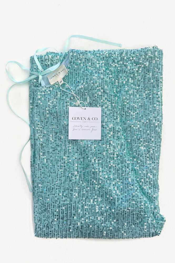 Taylor Sequin Dress - Teal was the colour of your shirt