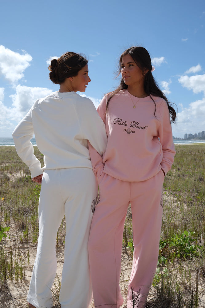 Coven Beach Club Sweater - White
