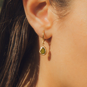 Agapée - Lysia Olive Earrings