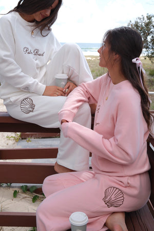 Coven Beach Club Sweater - White