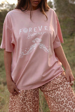Forever Summer Oversized Tee - Pink
