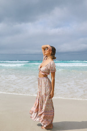 Seaside Maxi Skirt - Sunset