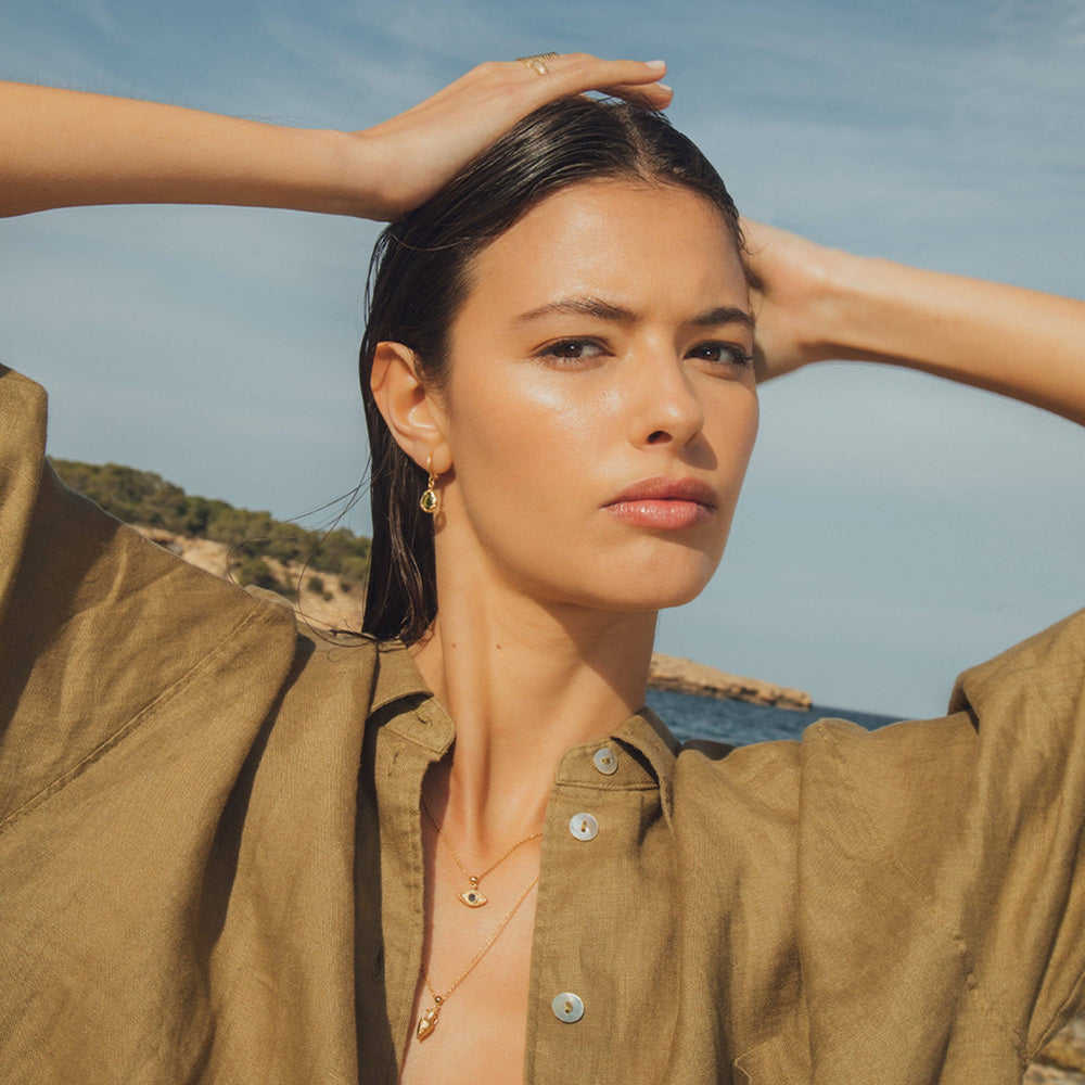 Agapée - Lysia Olive Earrings
