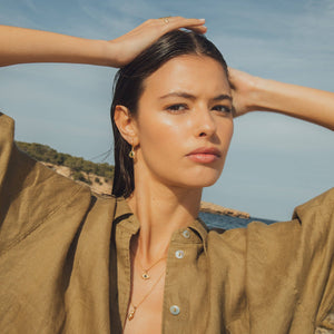 Agapée - Lysia Olive Earrings