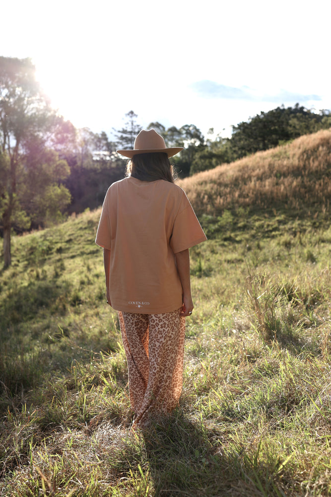 Forever Summer Oversized Tee - Toffee