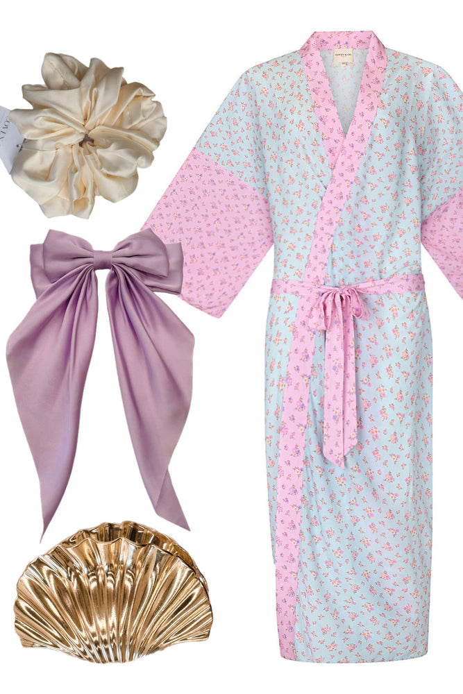 Mother's Day Gift Bundle - Periwinkle Robe