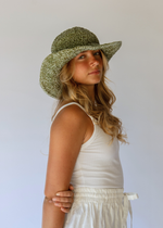 POLLY SHORT BRIM HAT // ALOE