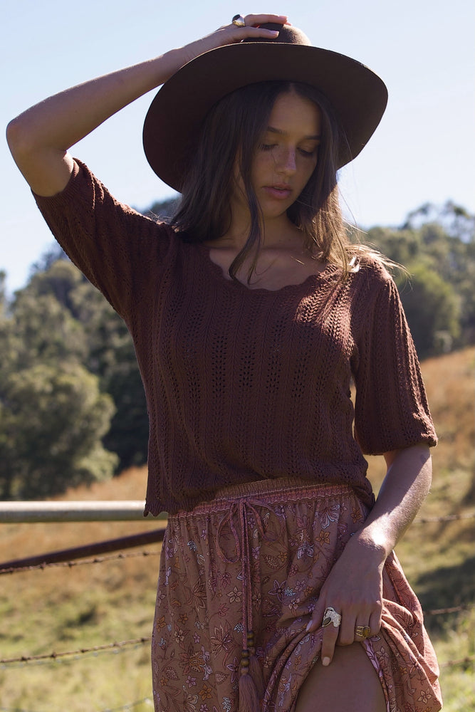 Woodland Knit Top - Brown