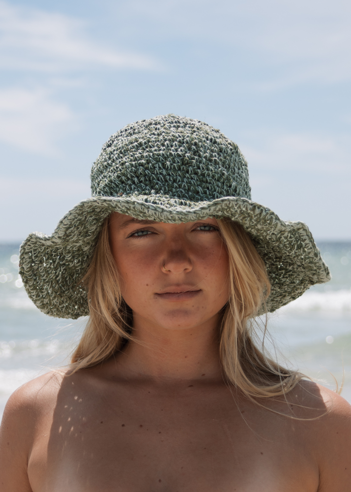 POLLY SHORT BRIM HAT // ALOE
