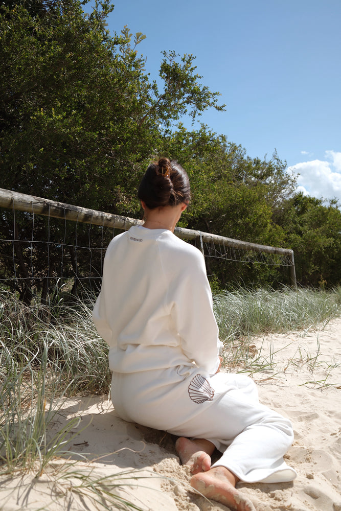 Coven Beach Club Sweater - White