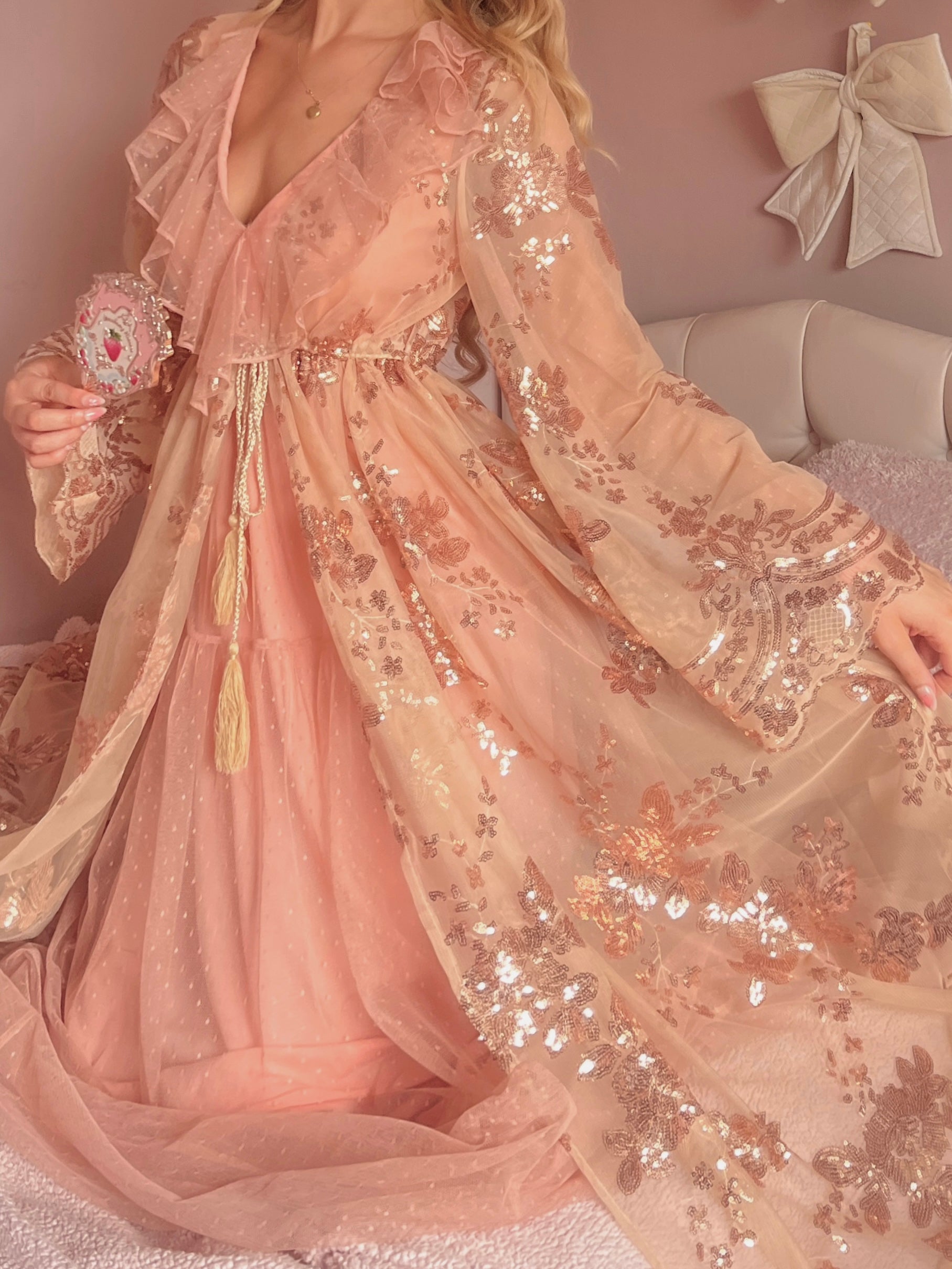 Multi Colored Sequin Duster main image 1