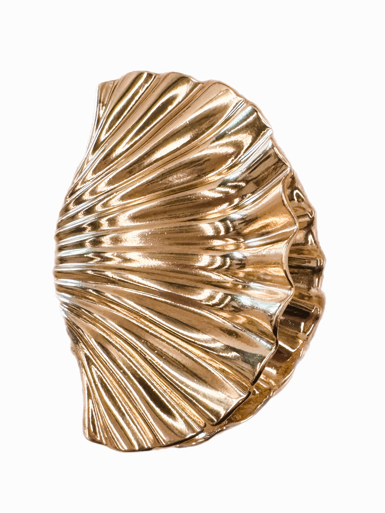 GOLD CLAM CLAW HAIR CLIP