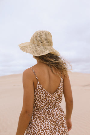 Feline Slip Maxi Dress