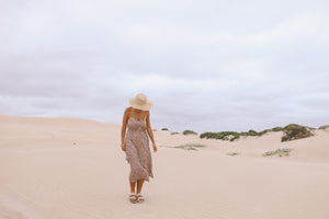Feline Slip Maxi Dress