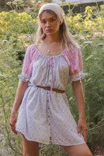 Cottage Mini Dress ~ Periwinkle