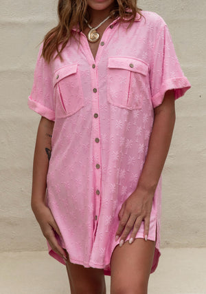 Palm Springs Dress - Flamingo Pink