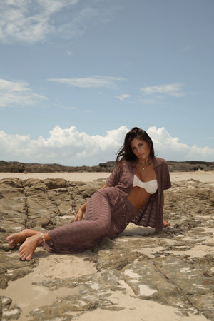 Coven Signature Knit Pants - Chocolate