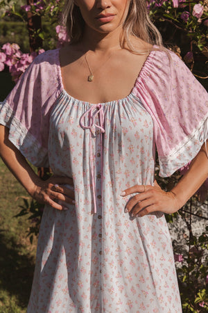 Cottage Mini Dress ~ Periwinkle