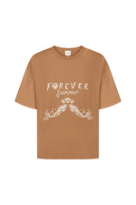 Forever Summer Oversized Tee - Toffee
