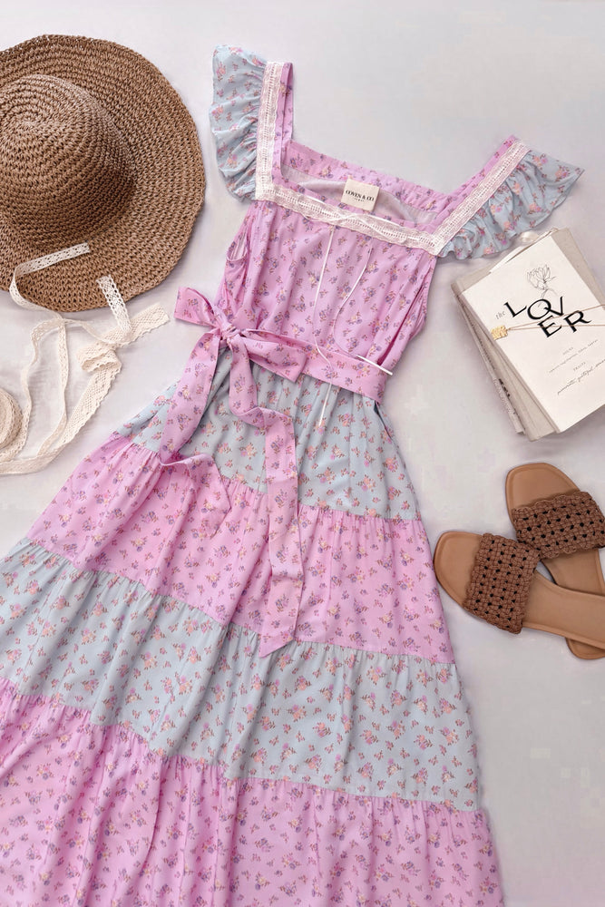 Cottage Smock Dress ~ Periwinkle