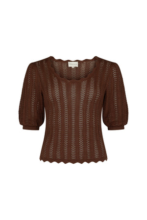 Woodland Knit Top - Brown