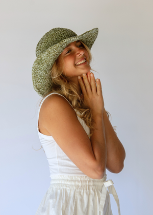 POLLY SHORT BRIM HAT // ALOE