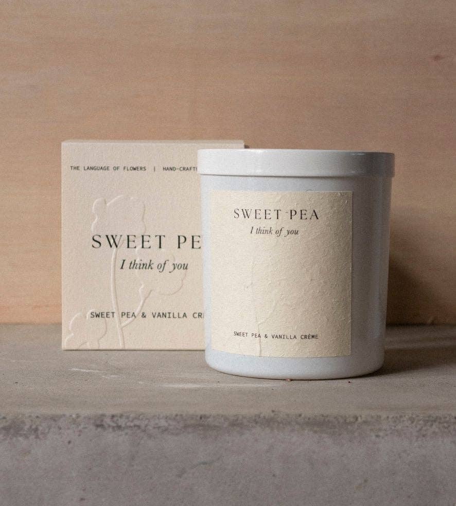 Sweet Pea Candle | Sweet Pea + Vanilla Creme