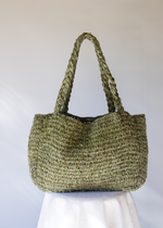 ARTISAN HANDWOVEN TOTE // ALOE
